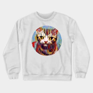 Bright-Eyed floppy cat Crewneck Sweatshirt